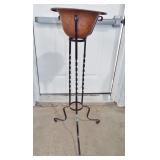wrought iron fern stand with pot wrought iron fern stand with pot