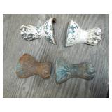 4 cast iron claw feet 4 cast iron claw feet