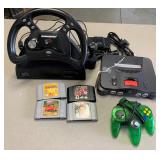 Nintendo 64 Game System with 4 - Games