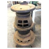 SMALL CAST IRON POT BELLY STOVE