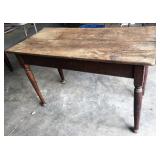 EARLY TURNED LEG FARM TABLE EARLY TURNED LEG FARM TABLE