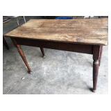 EARLY TURNED LEG FARM TABLE