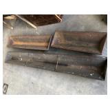 3 CAST IRON FEET TROUGHS 3 CAST IRON FEET TROUGHS