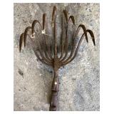 EARLY WROUGHT IRON GARDEN TOOL