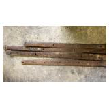 ASSORTED CAST IRON STRAP HINGES ASSORTED CAST IRON STRAP HINGES