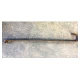 EARLY CAST IRON FIREPLACE TRAMMEL EARLY CAST IRON FIREPLACE TRAMMEL
