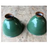 2 RETRO ENAMELED SHADES 2 RETRO ENAMELED SHADES