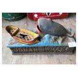 CAST IRON JONAH MECHANICAL BANK CAST IRON JONAH MECHANICAL BANK