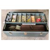 RETRO TACKLE BOX AND CONTENTS