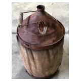 WOOD OVER TIN KERO CAN WOOD OVER TIN KERO CAN