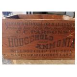 ANTIQUE WOODEN AMMONIA BOX ANTIQUE WOODEN AMMONIA BOX