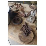 WOOD PULLEY AND DRAW KNIVES WOOD PULLEY AND DRAW KNIVES