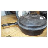 CAST IRON DUTCH OVEN WITH LID AND HANDLE