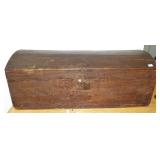 EARLY DOME TOP WOOD CHEST