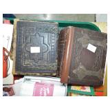 2 SMALL ANTIQUE PHOTO ALBUMS 2 SMALL ANTIQUE PHOTO ALBUMS