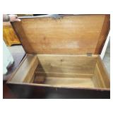 INTERIOR OF BLANKET CHEST INTERIOR OF BLANKET CHEST