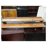 PINE 2 SHELF STEP DISPLAY STAND PINE 2 SHELF STEP DISPLAY STAND