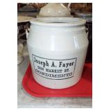 STONEWARE CONDIMENT CROCK