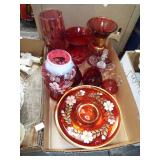 CRANBERRY AND RUBY GLASS CRANBERRY AND RUBY GLASS