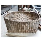 SPLIT OAK DOUBLE HANDLE BASKET