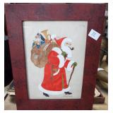 FOLKART SANTA PICTURE FOLKART SANTA PICTURE
