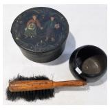 FOLKART BOX INDIAN BOWL PRR BRUSH