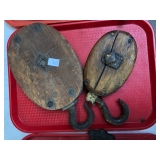 WOOD BLOCK PULLEYS WOOD BLOCK PULLEYS