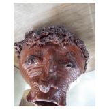 FOLKART REDWARE BIRD HOUSE FOLKART REDWARE BIRD HOUSE