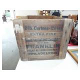 WOODEN FRANKLIN SUGAR BOX WOODEN FRANKLIN SUGAR BOX