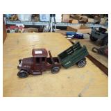 CAST IRON TRUCK AND WAGON