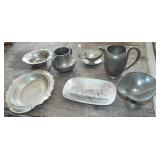 ASSORTED PEWTER