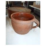 REDWARE HANDLED CROCK