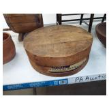 ROUND WOOD CHEESE BOX