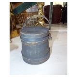 SMALL BLUE PAINTED FIRKIN