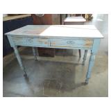 2 DRAWER TURNED LEG KITCHEN TALBE