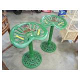 UNUSUAL CAST IRON IMPLAMENT STOOLS