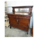 DEPRESSION ERA MIRRORED SIDEBOARD DEPRESSION ERA MIRRORED SIDEBOARD