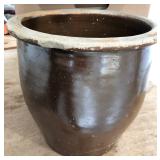 BROWN STONEWARE CROCK BROWN STONEWARE CROCK