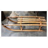 ANTIQUE GERMAN STYLE WOOD SLED ANTIQUE GERMAN STYLE WOOD SLED