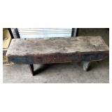 FOLK ART STYLE PORCH BENCH