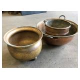 COPPER AND BRASS POTS