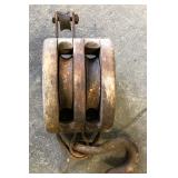 WOODEN DOUBLE PULLEY WOODEN DOUBLE PULLEY