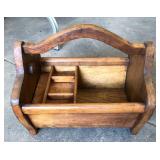 FOLKART STYLE UTILITY BOX WITH HANDLE FOLKART STYLE UTILITY BOX WITH HANDLE