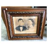 VICTORIAN PORTRAIT GILDED FRAME VICTORIAN PORTRAIT GILDED FRAME
