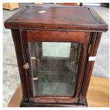 SMALL GLASS FRONT CABINET