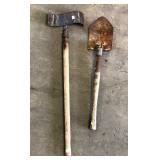 PUMPKIN CUTTER AND MILITARY ENTRENCHING SHOVEL PUMPKIN CUTTER AND MILITARY ENTRENCHING SHOVEL