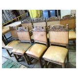 EARLY 8 STRETCHER BACK PRESSED BACK CHAIR