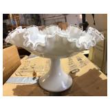 MILK GLASS COMPOTE