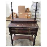 EARLY MAHOGANY ROPE EDGE DRESSING STAND EARLY MAHOGANY ROPE EDGE DRESSING STAND