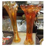 CARNIVAL GLASS VASES